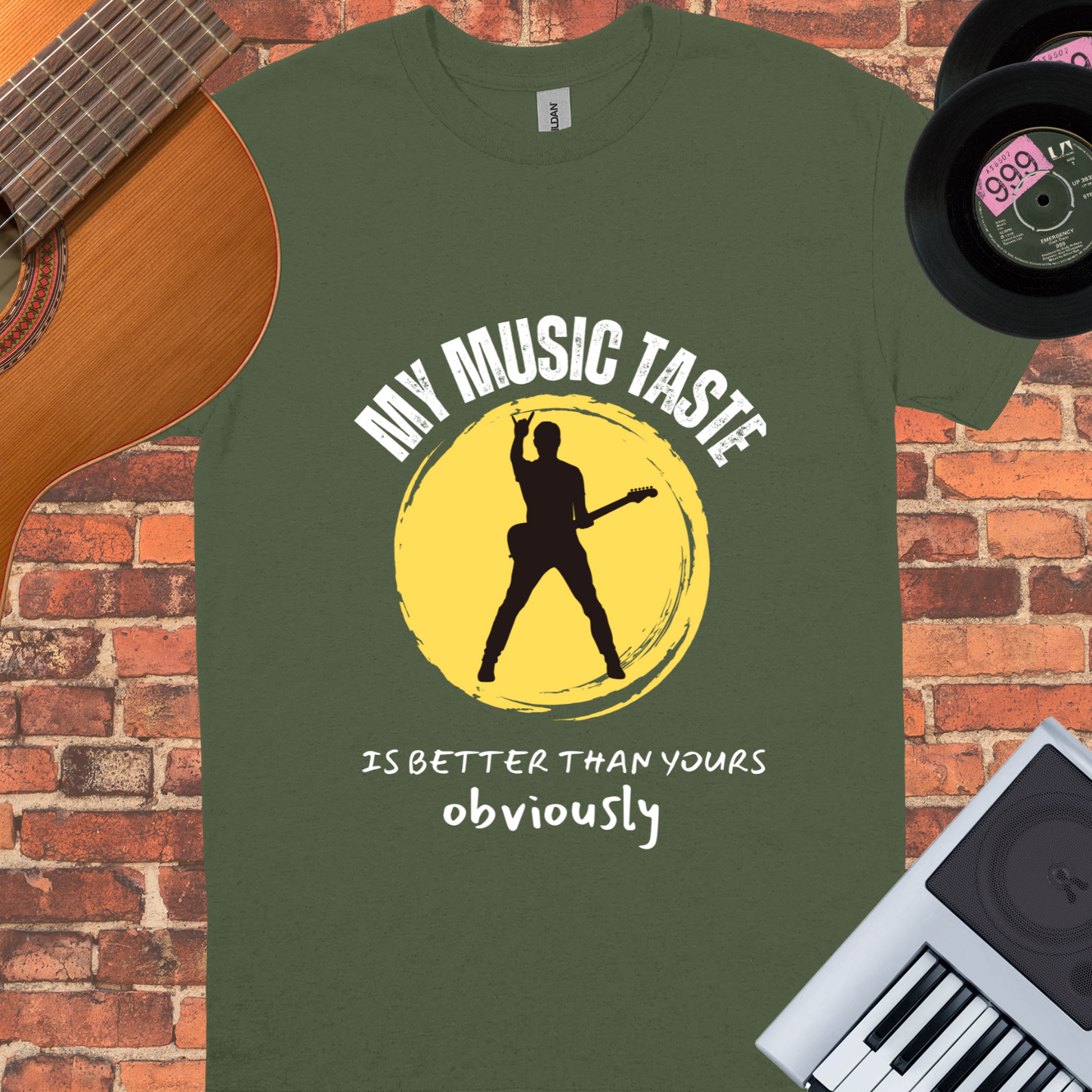 My music taste is better than yours unisex  tee || Happiness and Music Merch