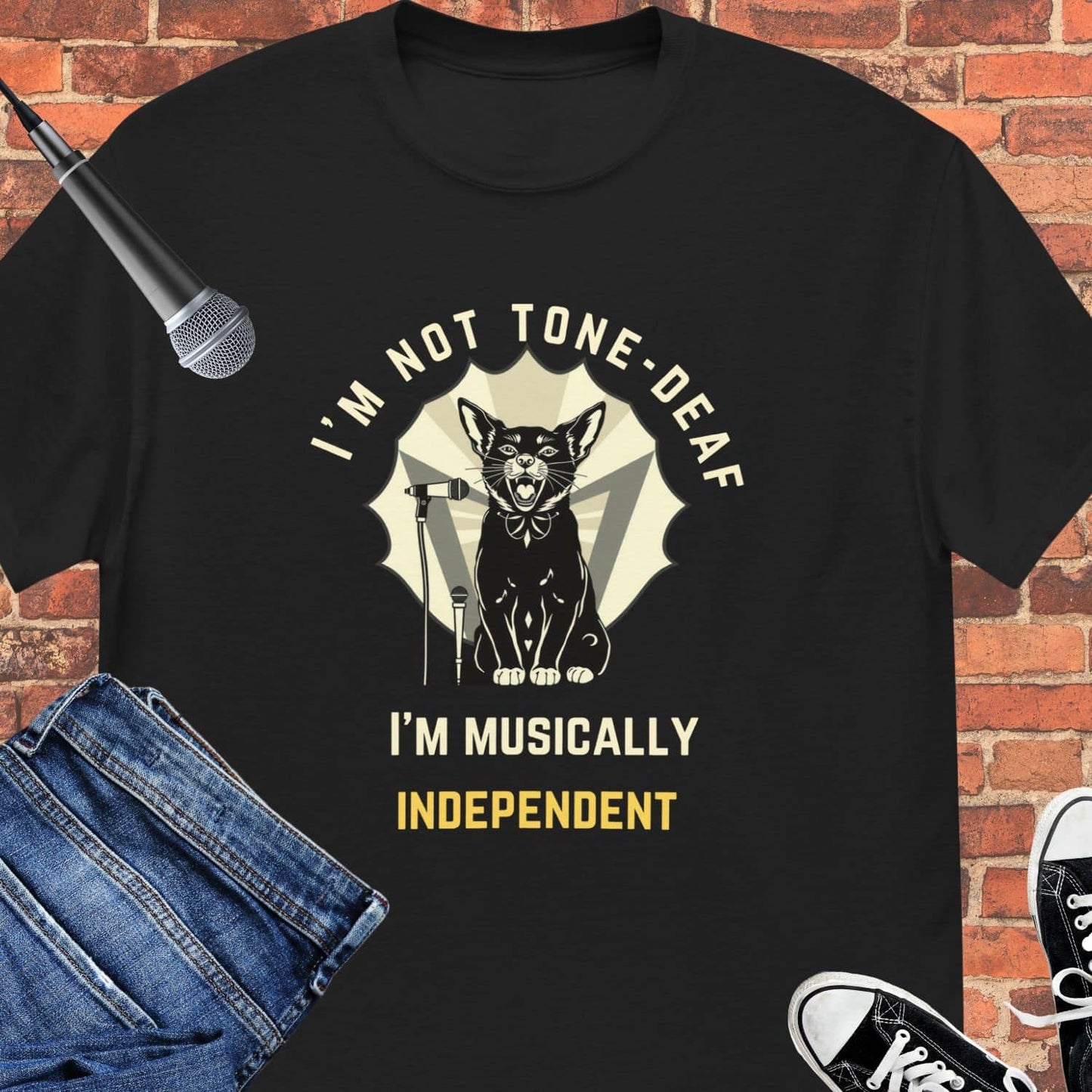 I’m not tone-deaf Unisex tee || Happiness and Music Merch