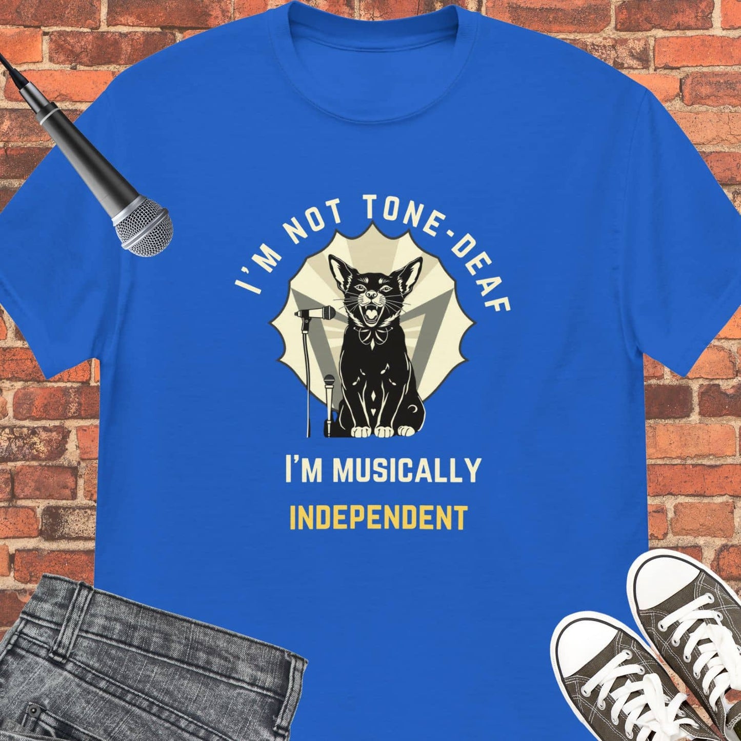 I’m not tone-deaf Unisex tee || Happiness and Music Merch