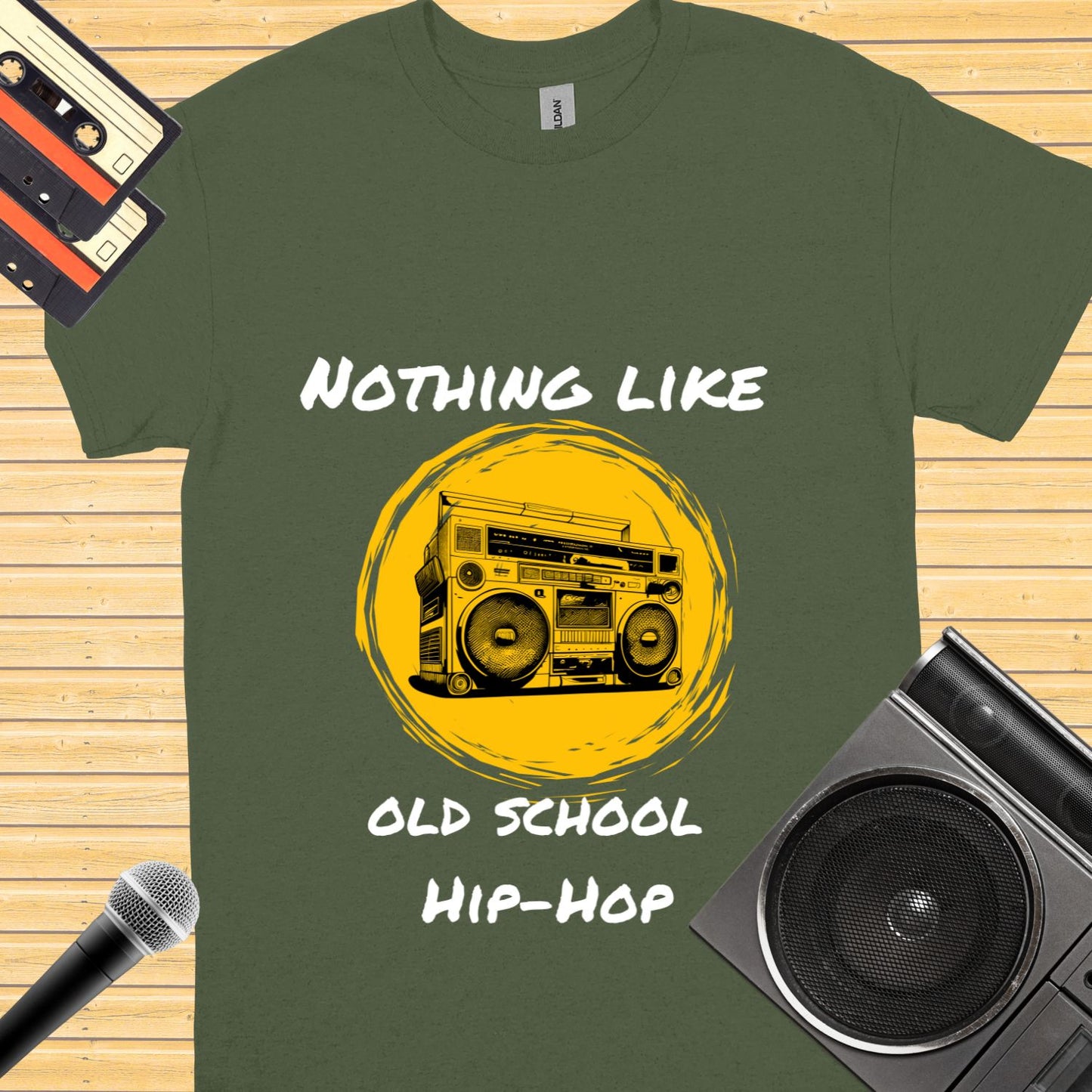Ain't nothing like old school hip-hop music  tee || Happiness and Music Merch