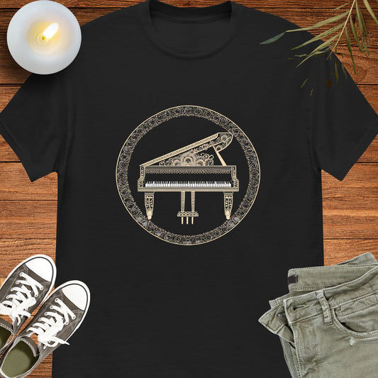 Piano Mandala Unisex tee || Happiness and Music Merch