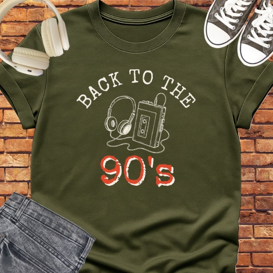 Back to the 90s tee 4 || Happiness and Music Merch