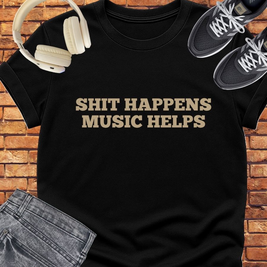Music Helps tee || Happiness and Music Merch