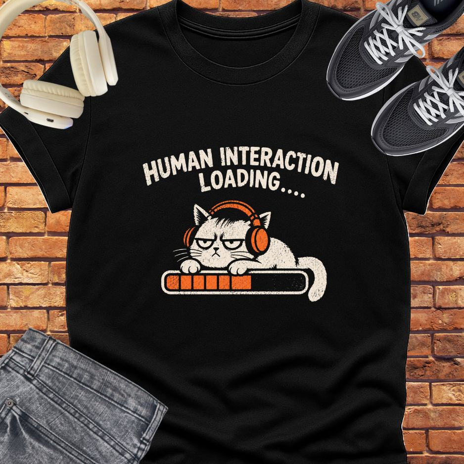 human interaction loading tee || Happiness and Music Merch