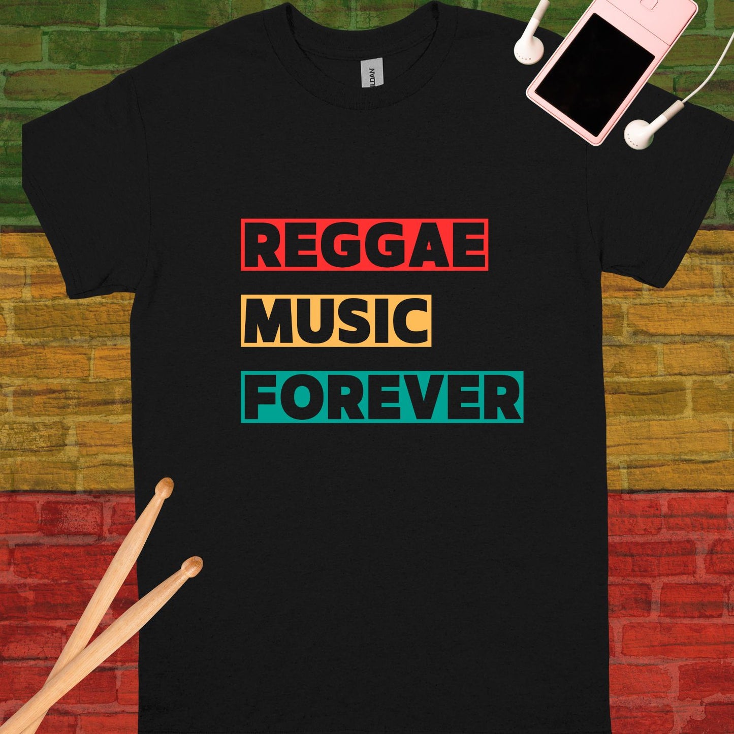 Reggae Music Forever Unisex tee || Happiness and Music Merch