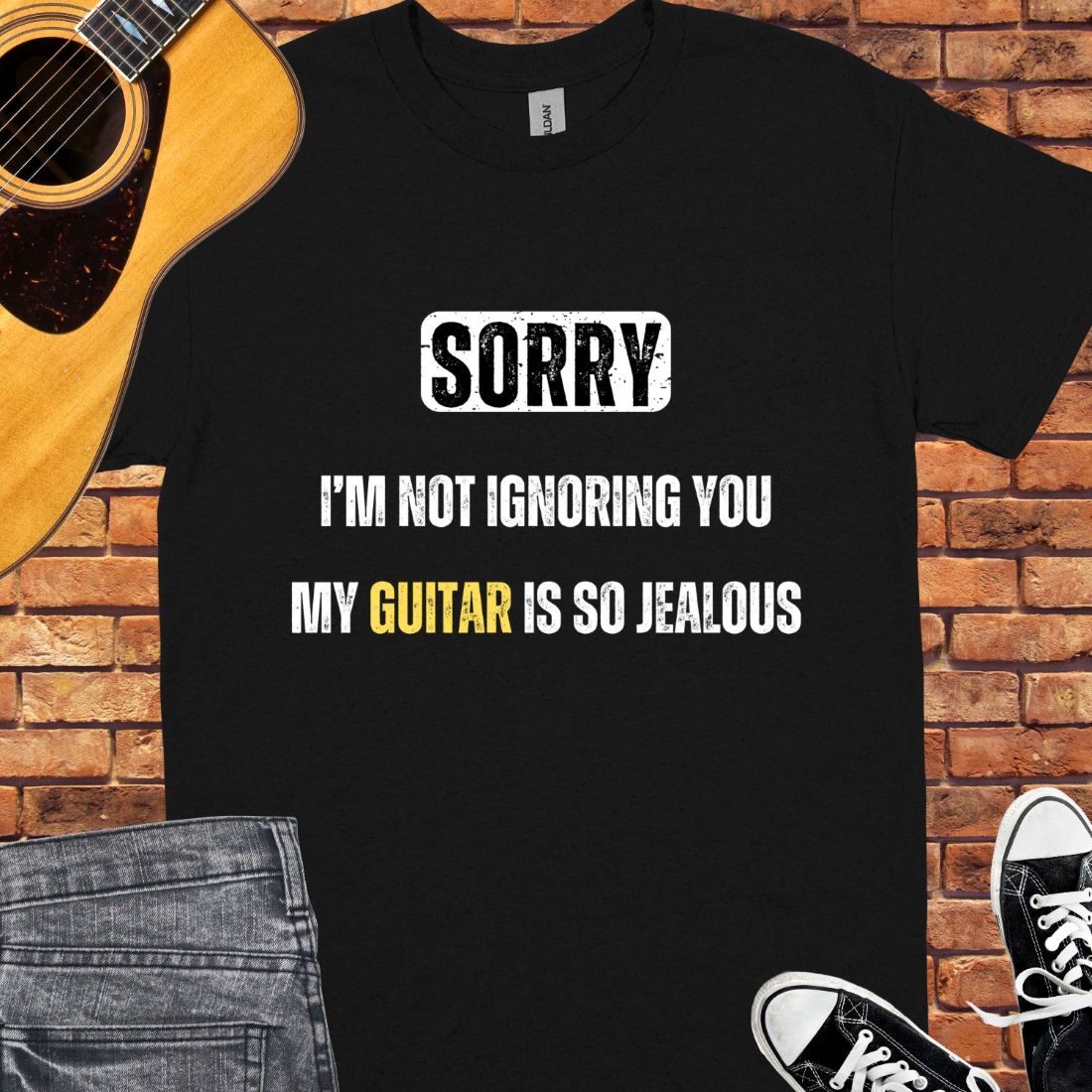 Sorry I’m not ignoring you Unisex tee || Happiness and Music Merch