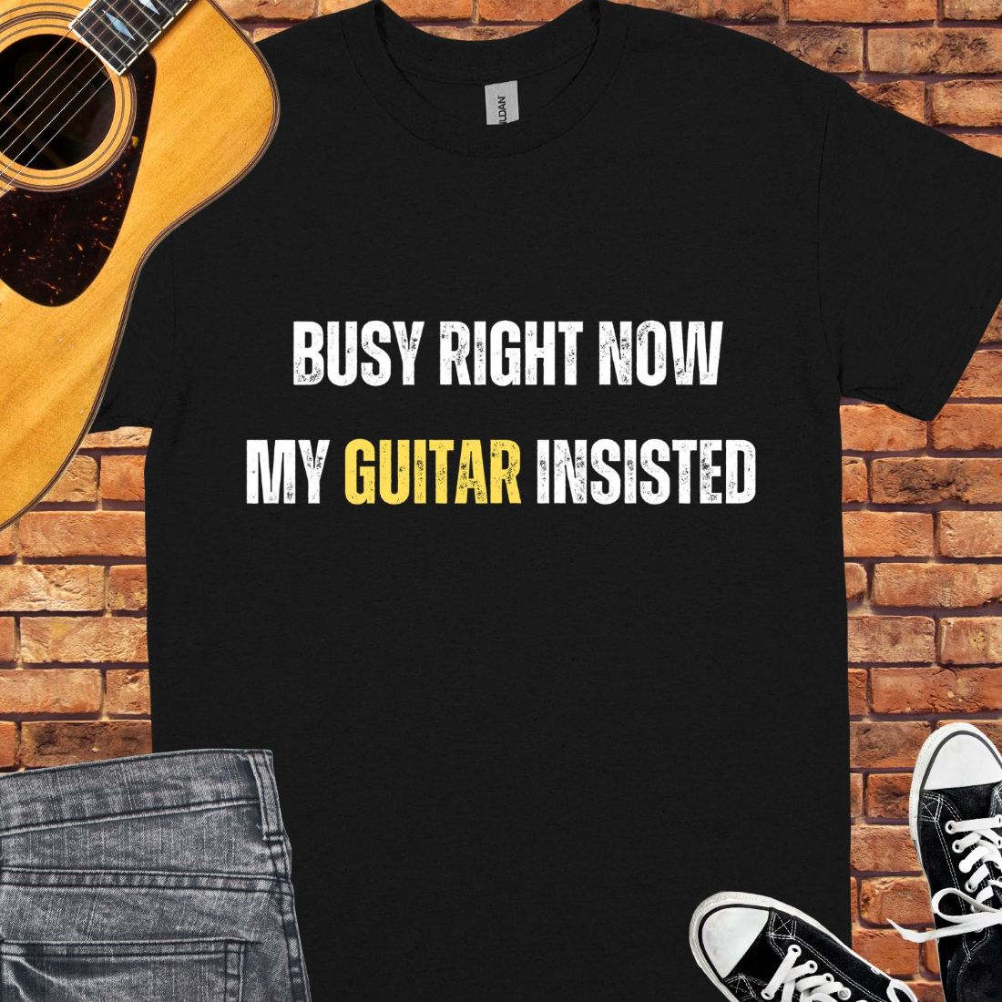 Busy right now Unisex tee || Happiness and Music Merch