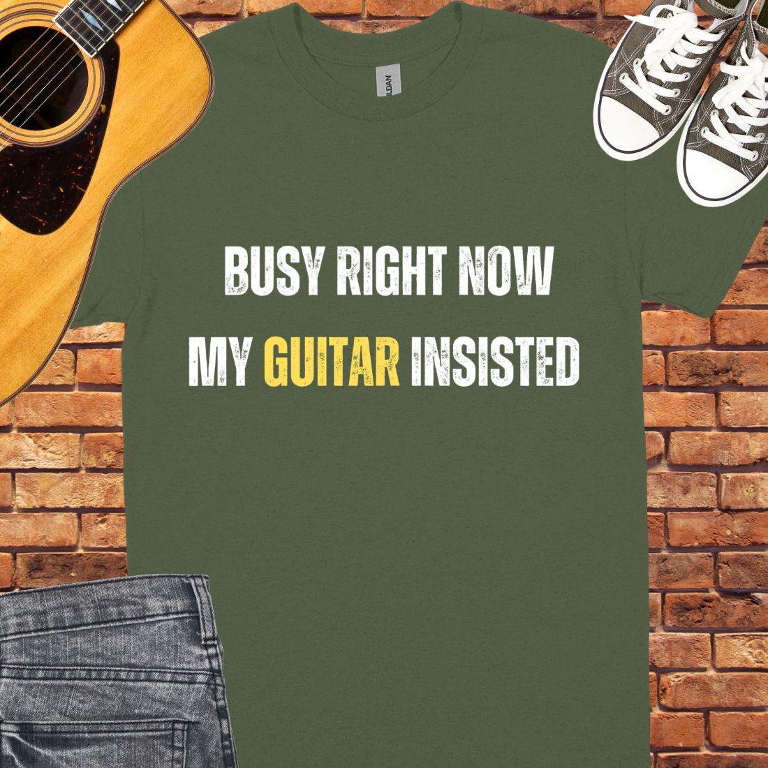 Busy right now Unisex tee || Happiness and Music Merch