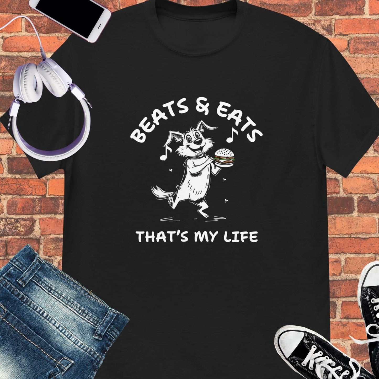 Beats & Eats Unisex tee || Happiness and Music Merch