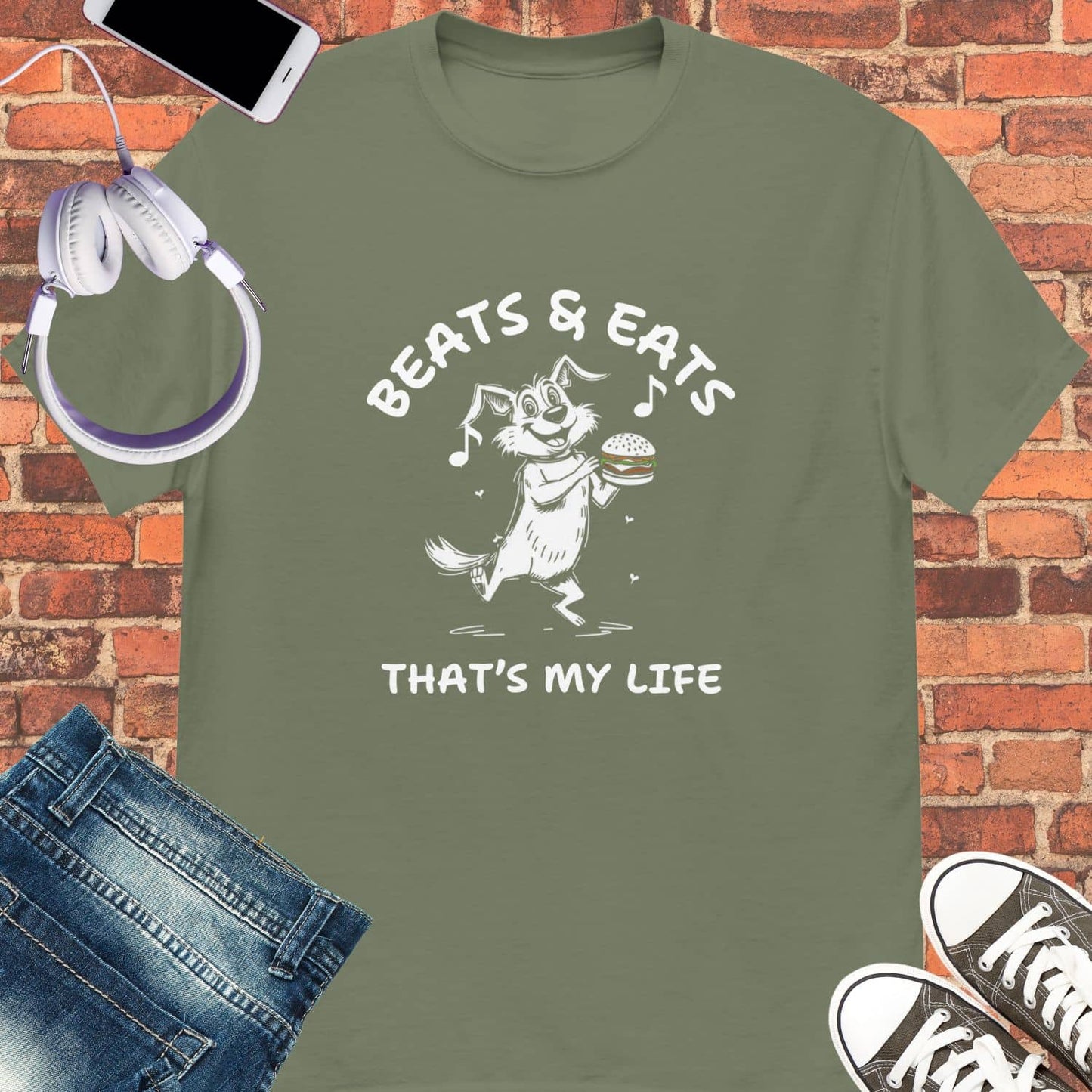 Beats & Eats Unisex tee || Happiness and Music Merch