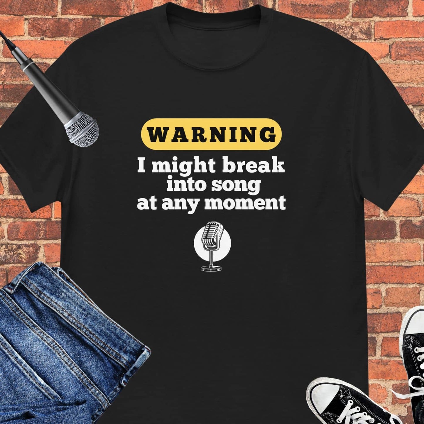 I might break into song Unisex tee || Happiness and Music Merch