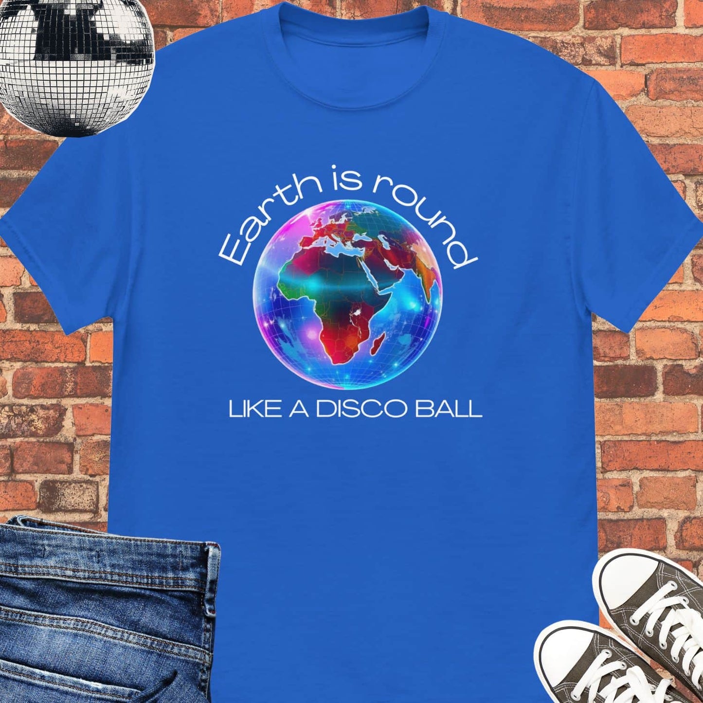 Earth is Round Unisex tee || Happiness and Music Merch