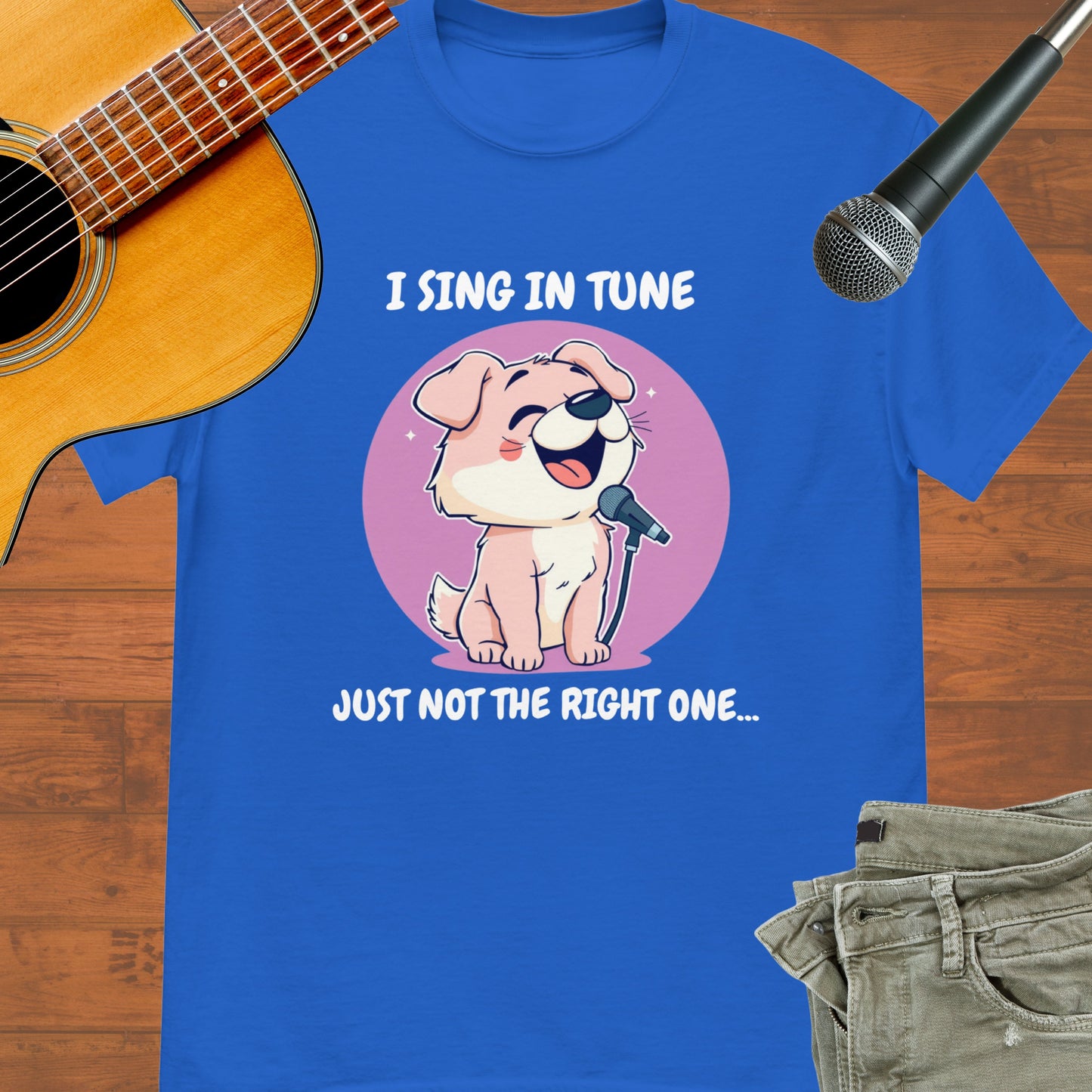 I Sing in Tune Unisex tee || Happiness and Music Merch