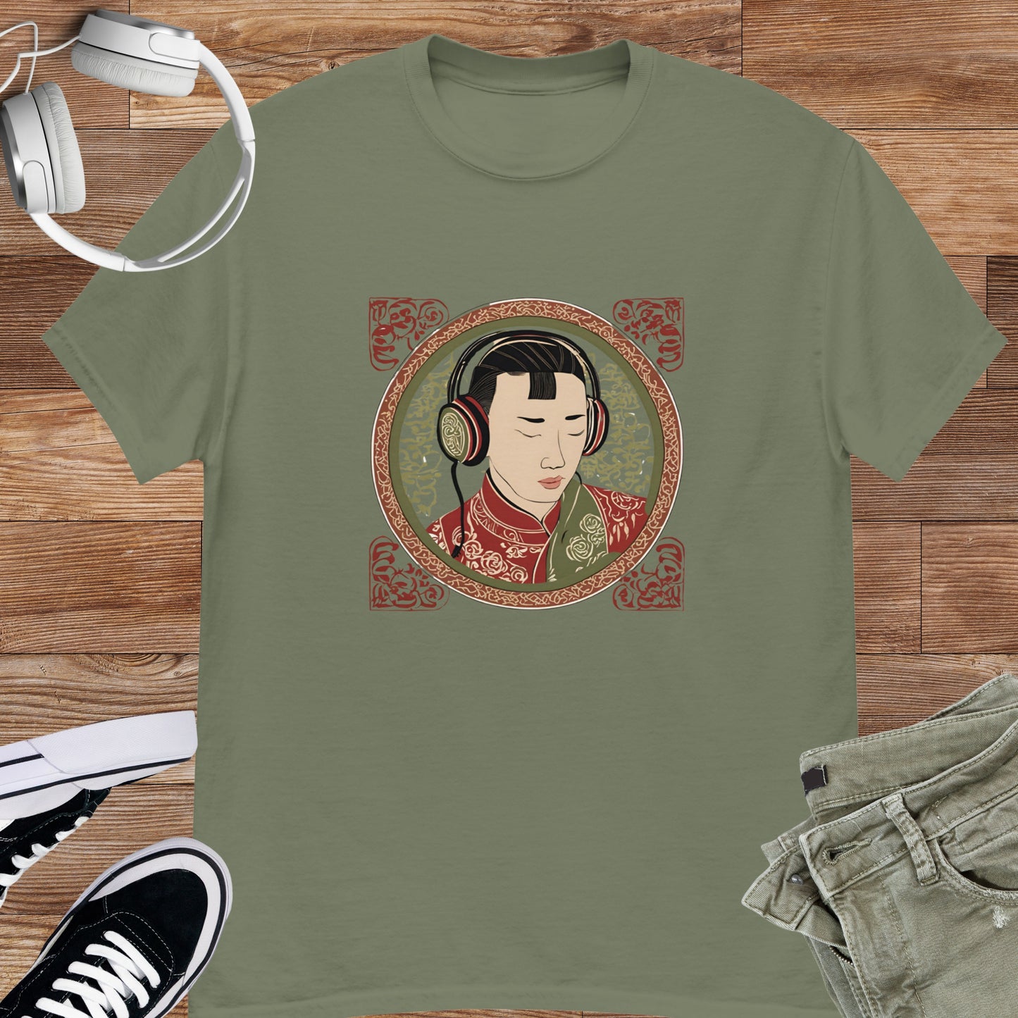 Listening to Music Unisex tee 2 || Happiness and Music Merch