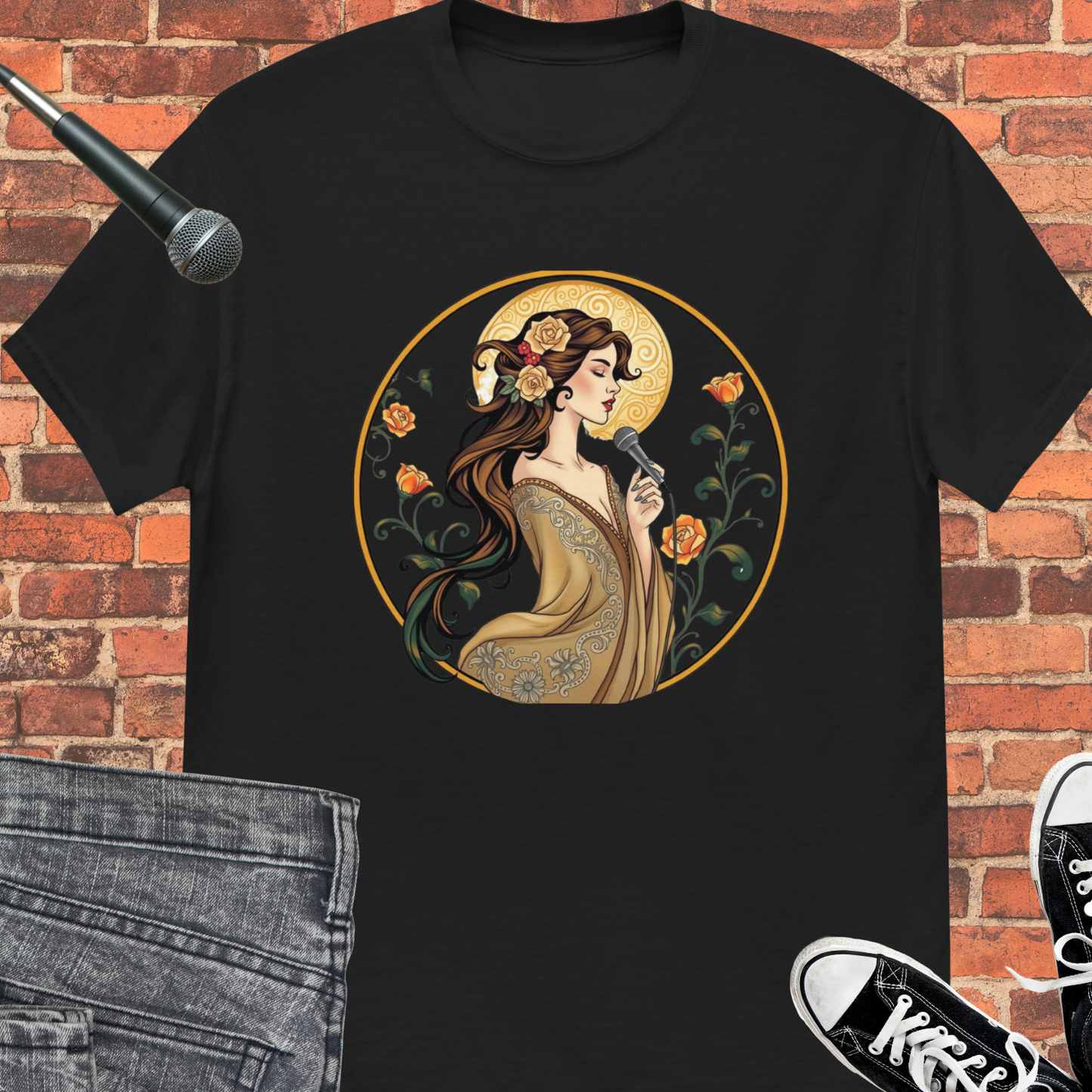 Music and elegance tee || Happiness and Music Merch