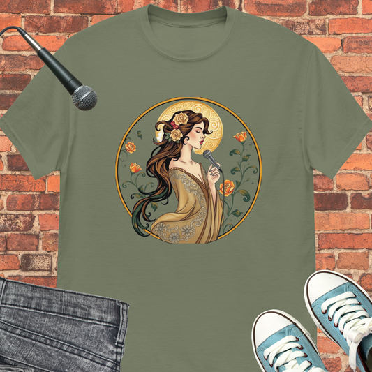 Music and elegance tee || Happiness and Music Merch
