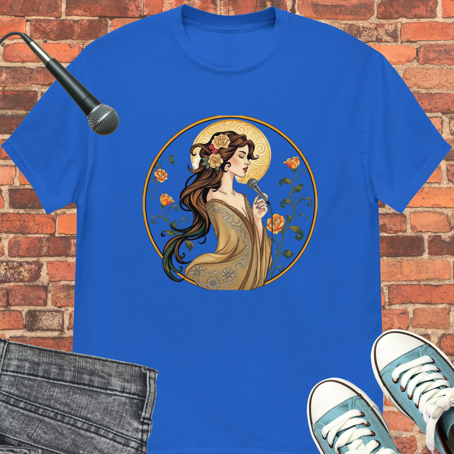 Music and elegance tee || Happiness and Music Merch