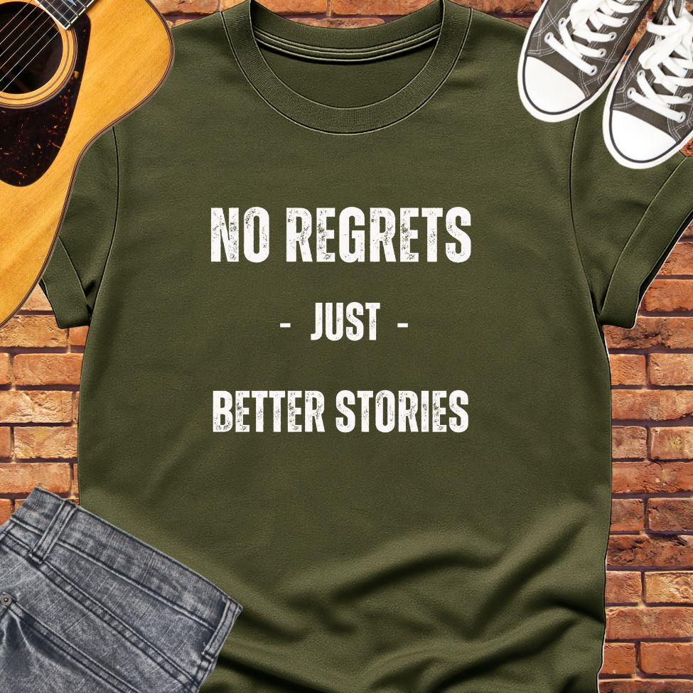 No regrets tee || Happiness and Music Merch