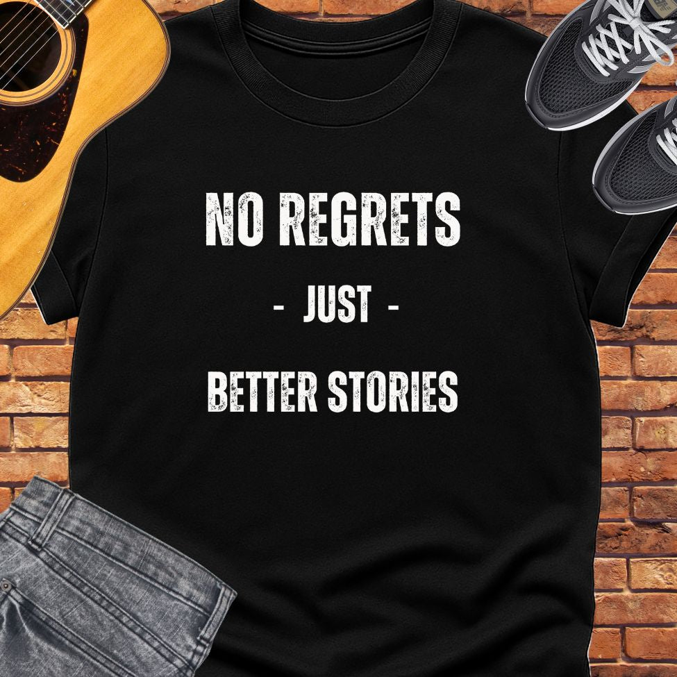 No regrets tee || Happiness and Music Merch