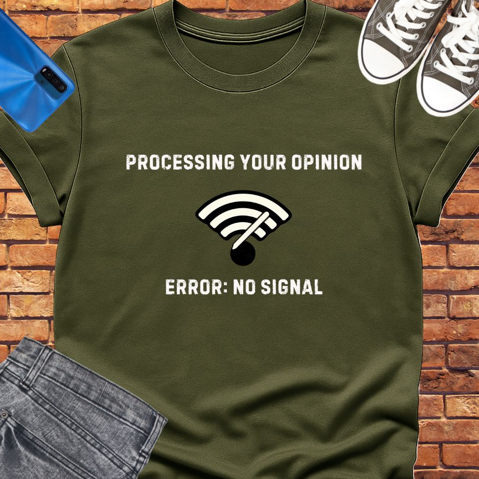 No Signal tee || Happiness and Music Merch