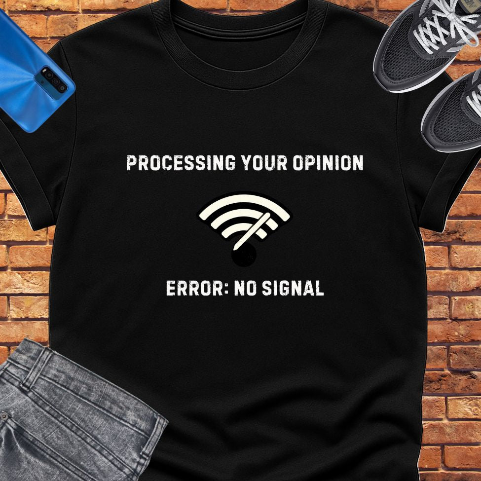 No Signal tee || Happiness and Music Merch