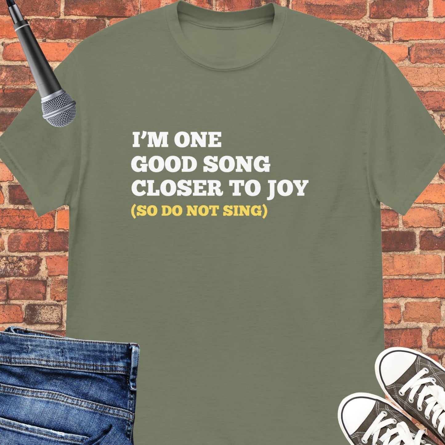 One Good Song Closer Unisex tee || Happiness and Music Merch