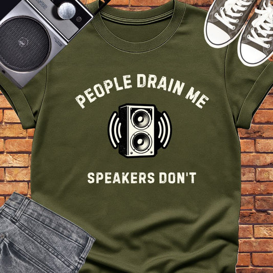 People drain me tee || Happiness and Music Merch
