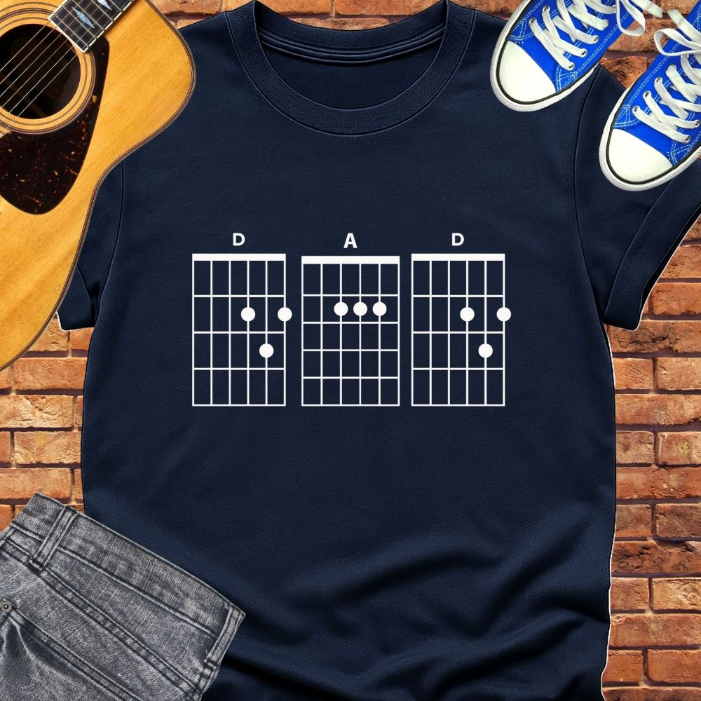 Dad chords classic tee || Happiness and Music Merch