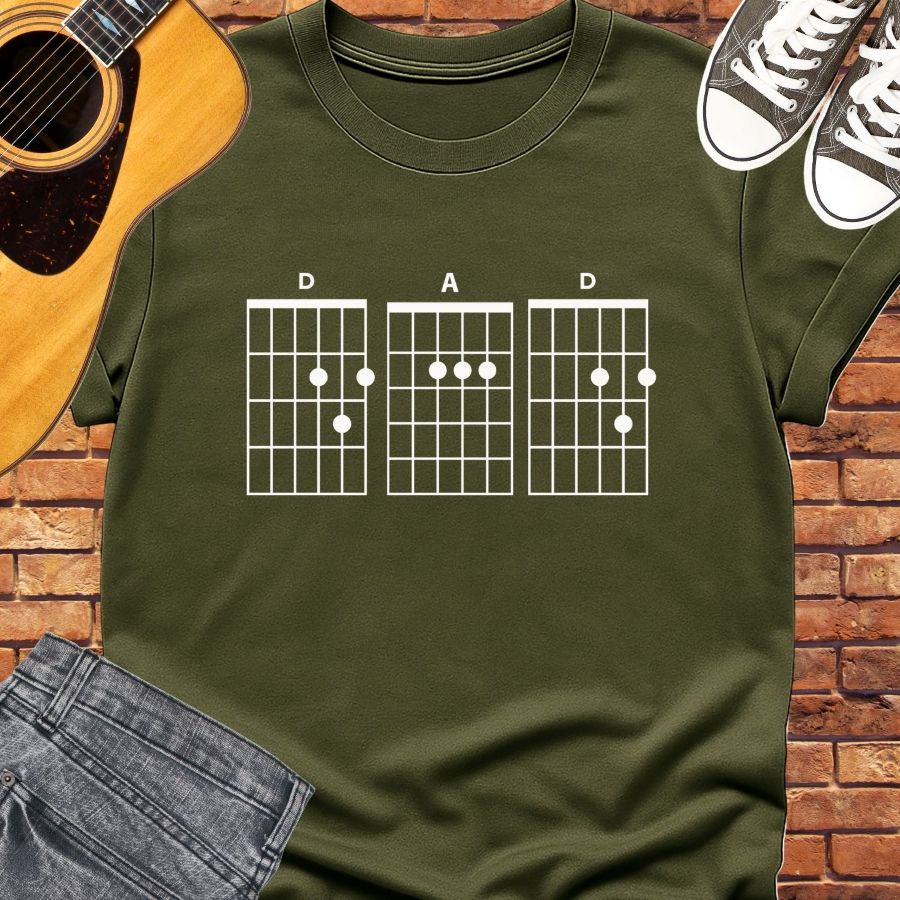 Dad chords classic tee || Happiness and Music Merch