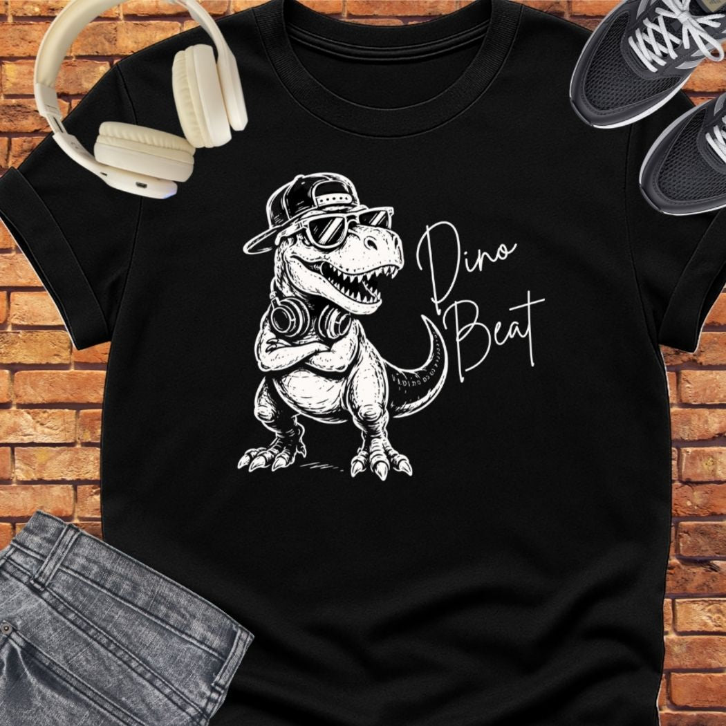 Dino Beat tee || Happiness and Music Merch