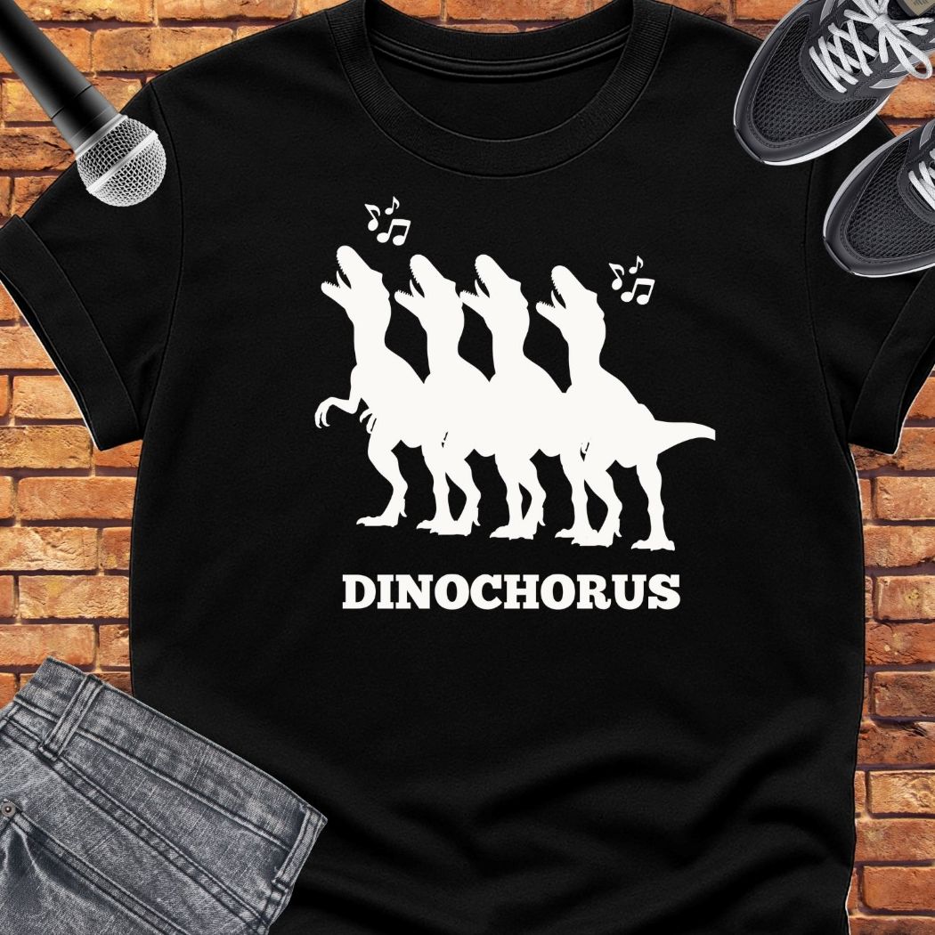 Dinochorus classic tee || Happiness and Music Merch