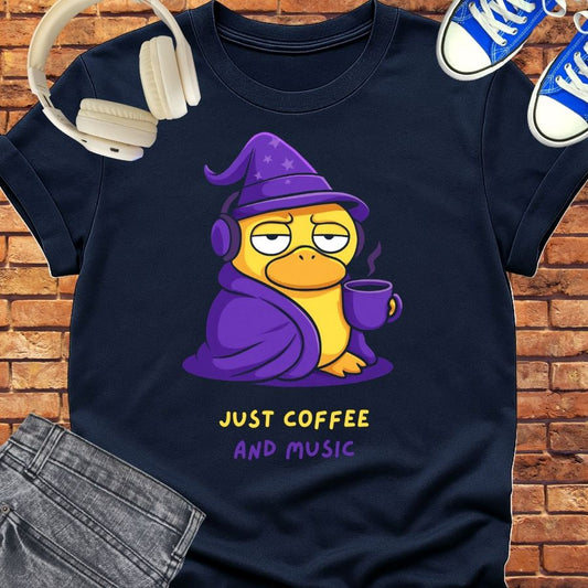 Just Like Coffee tee || Happiness and Music Merch