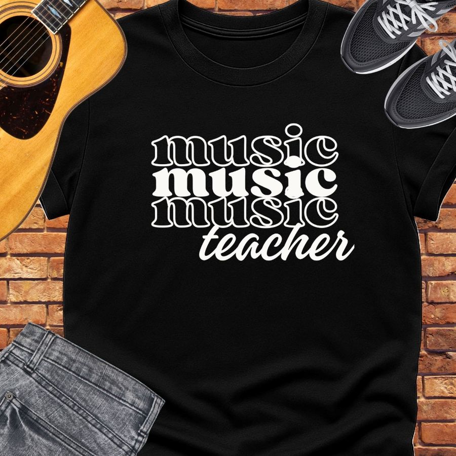 Music teacher tee || Happiness and Music Merch