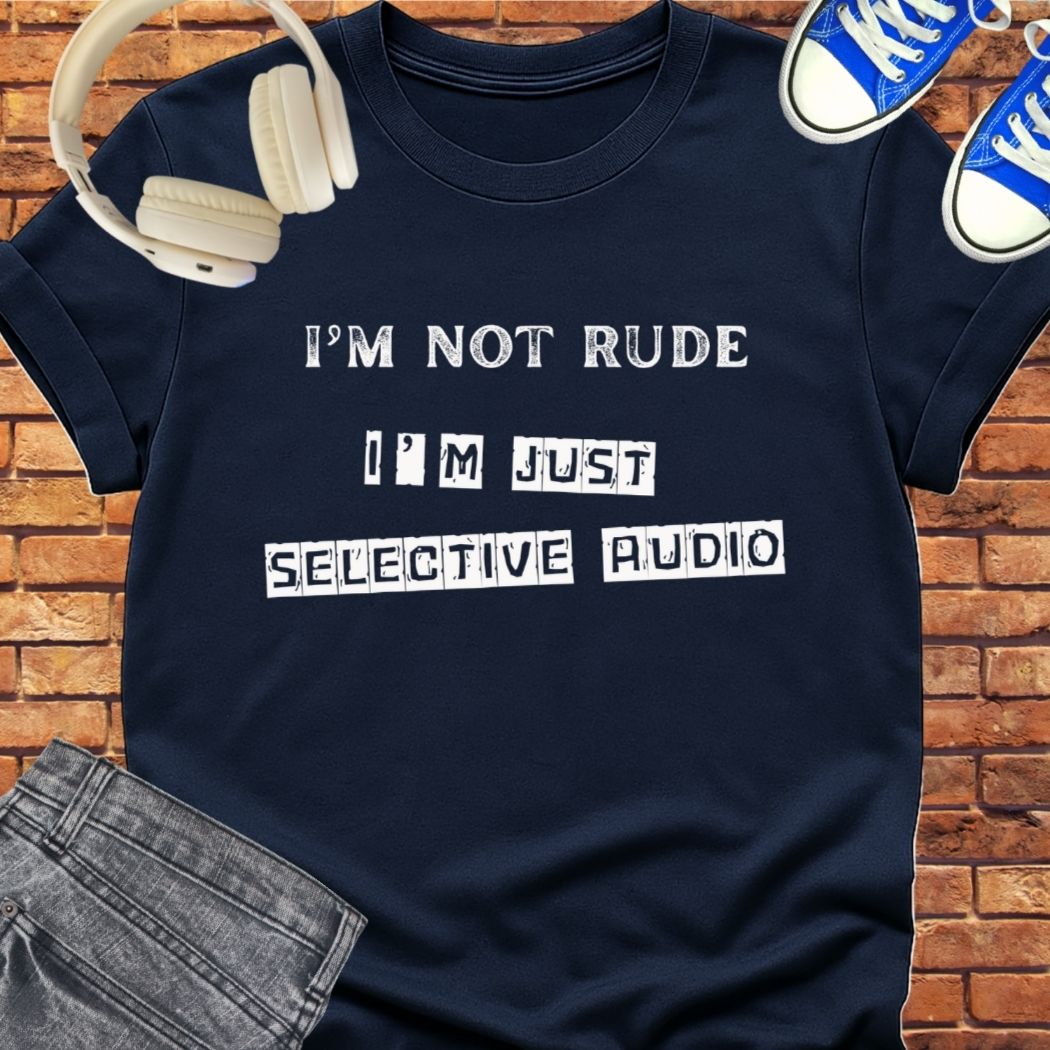 Selective Audio tee || Happiness and Music Merch