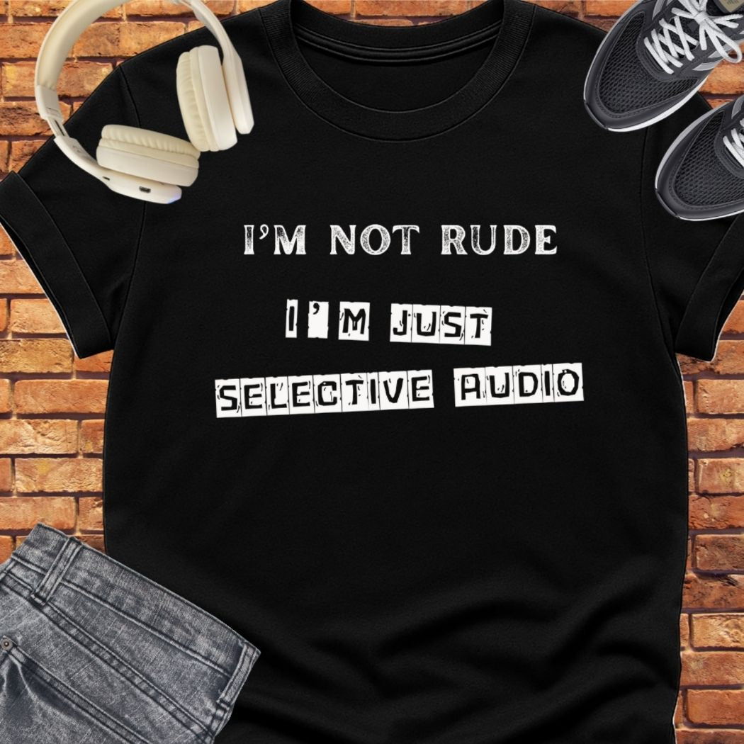 Selective Audio tee || Happiness and Music Merch