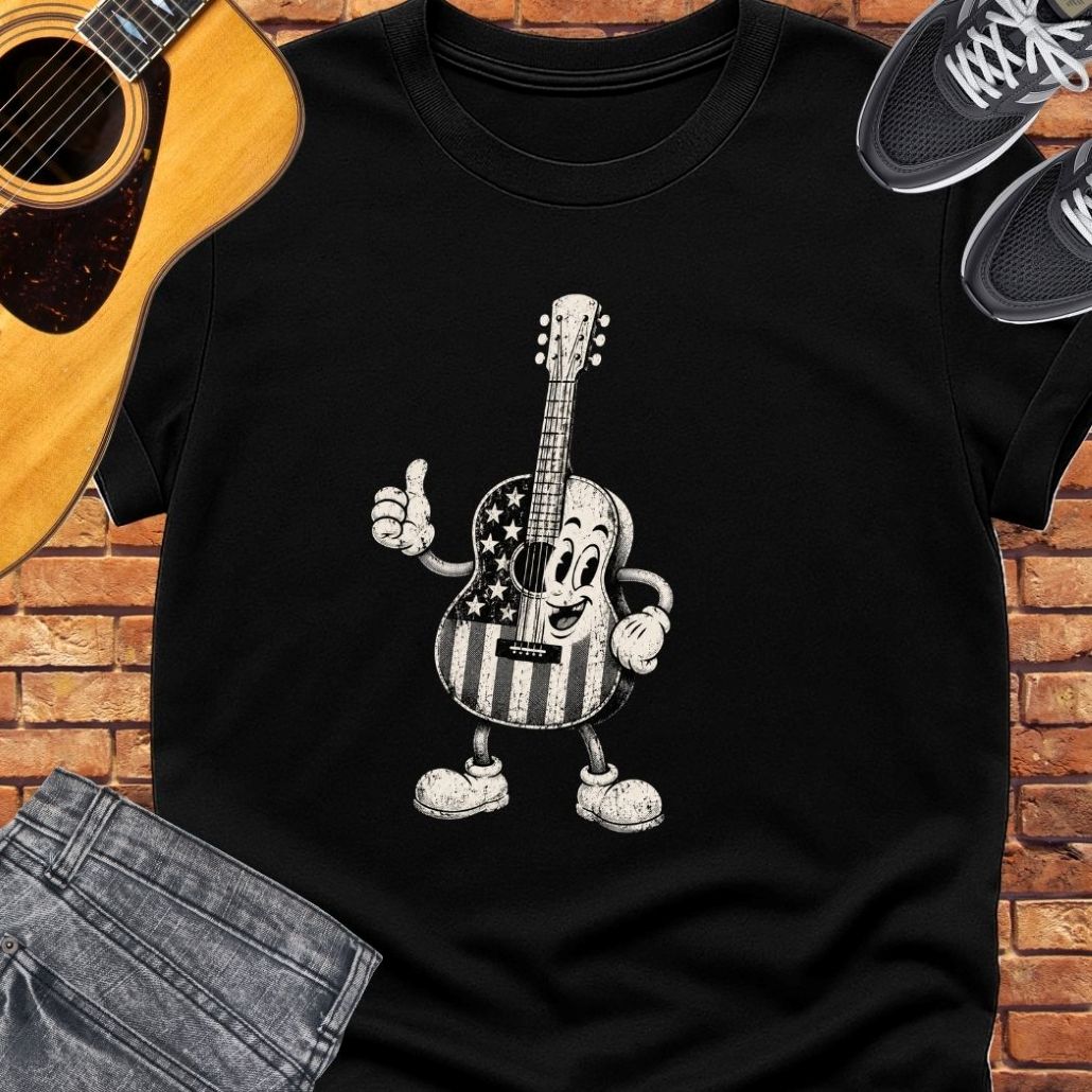 American Guitar Tee || Happiness and Music Merch