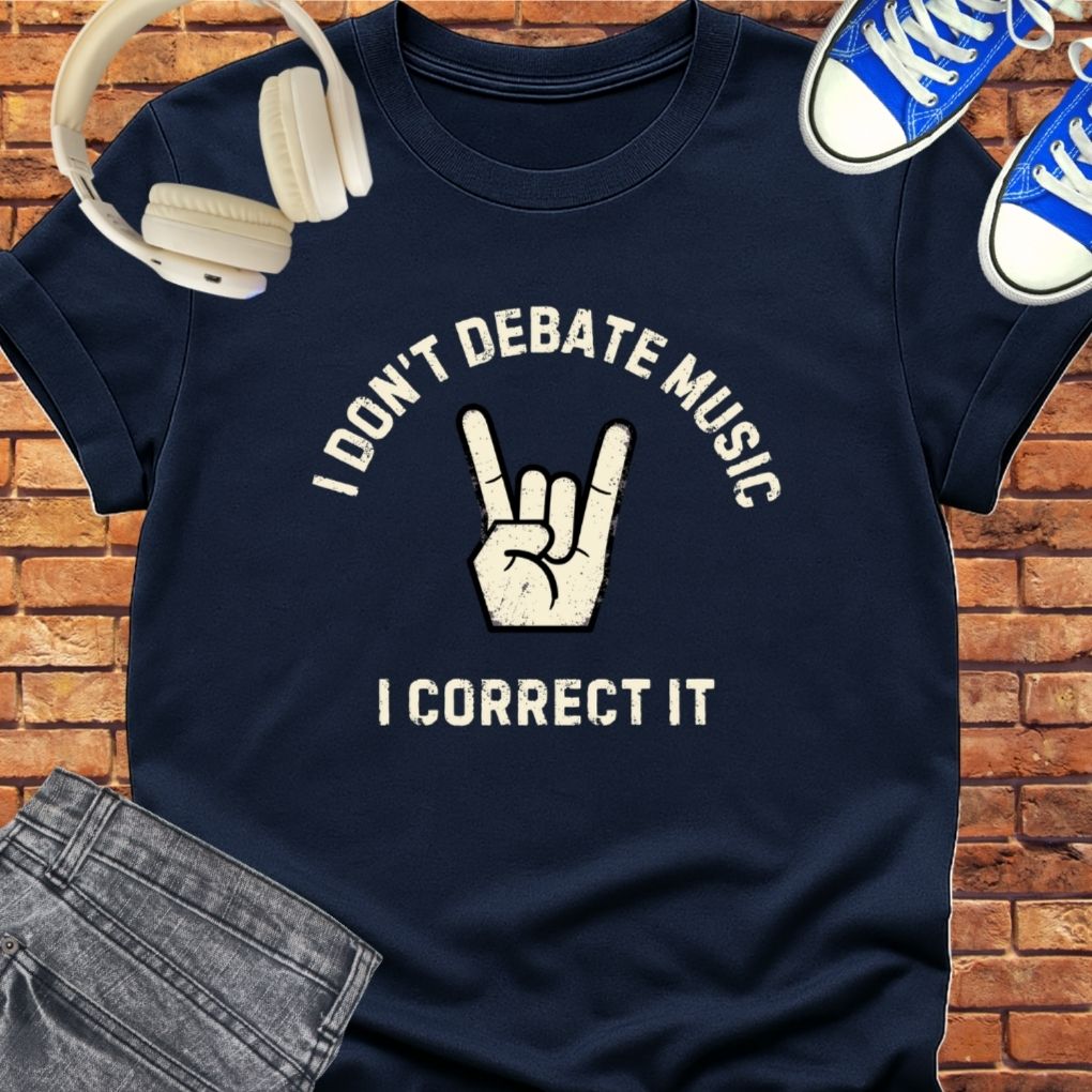 Debate Music tee || Happiness and Music Merch
