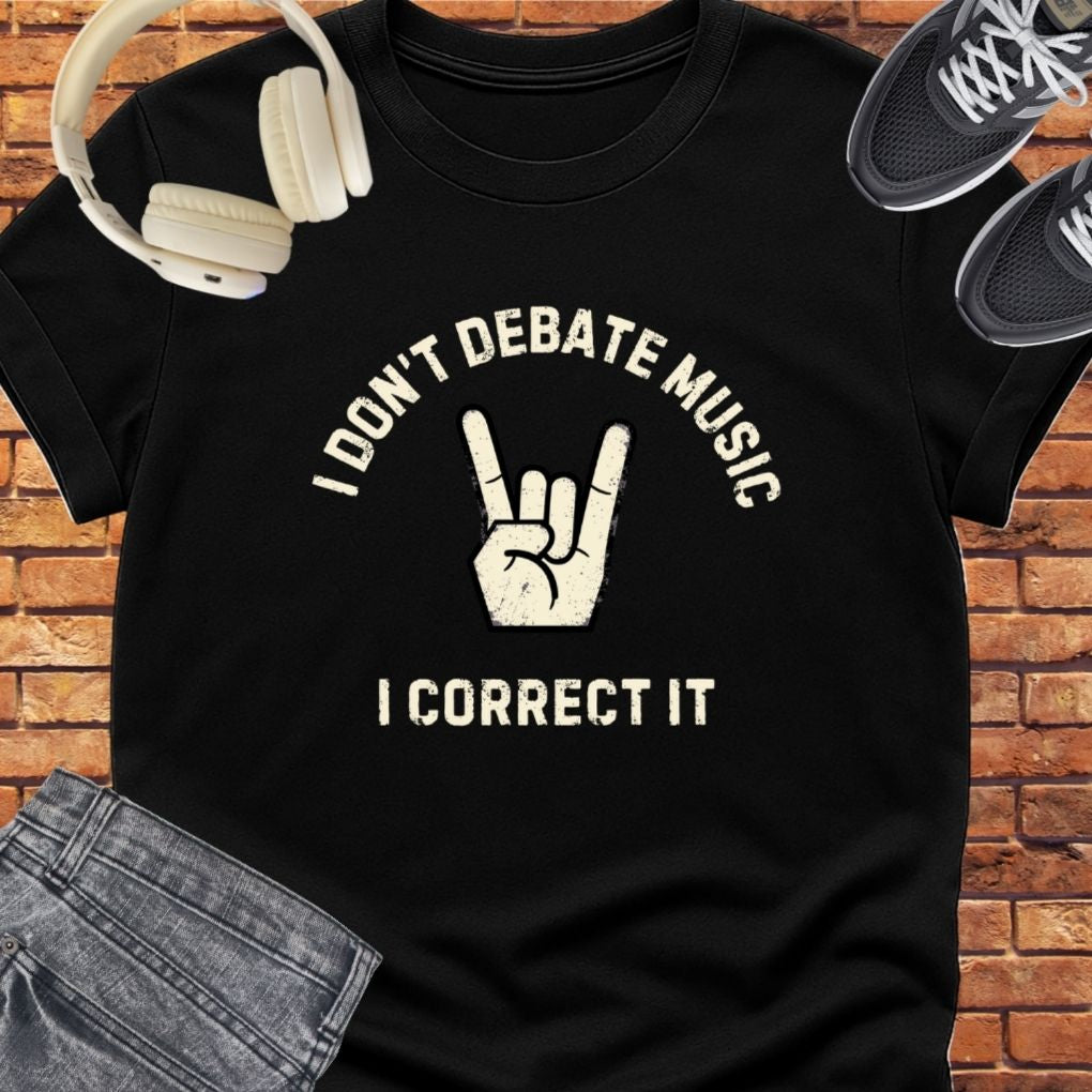 Debate Music tee || Happiness and Music Merch