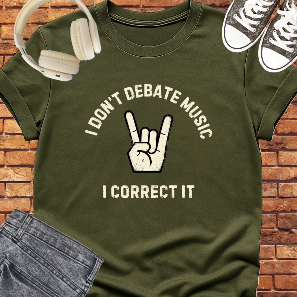 Debate Music tee || Happiness and Music Merch