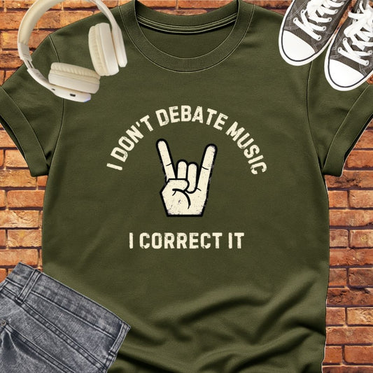 Debate Music tee || Happiness and Music Merch