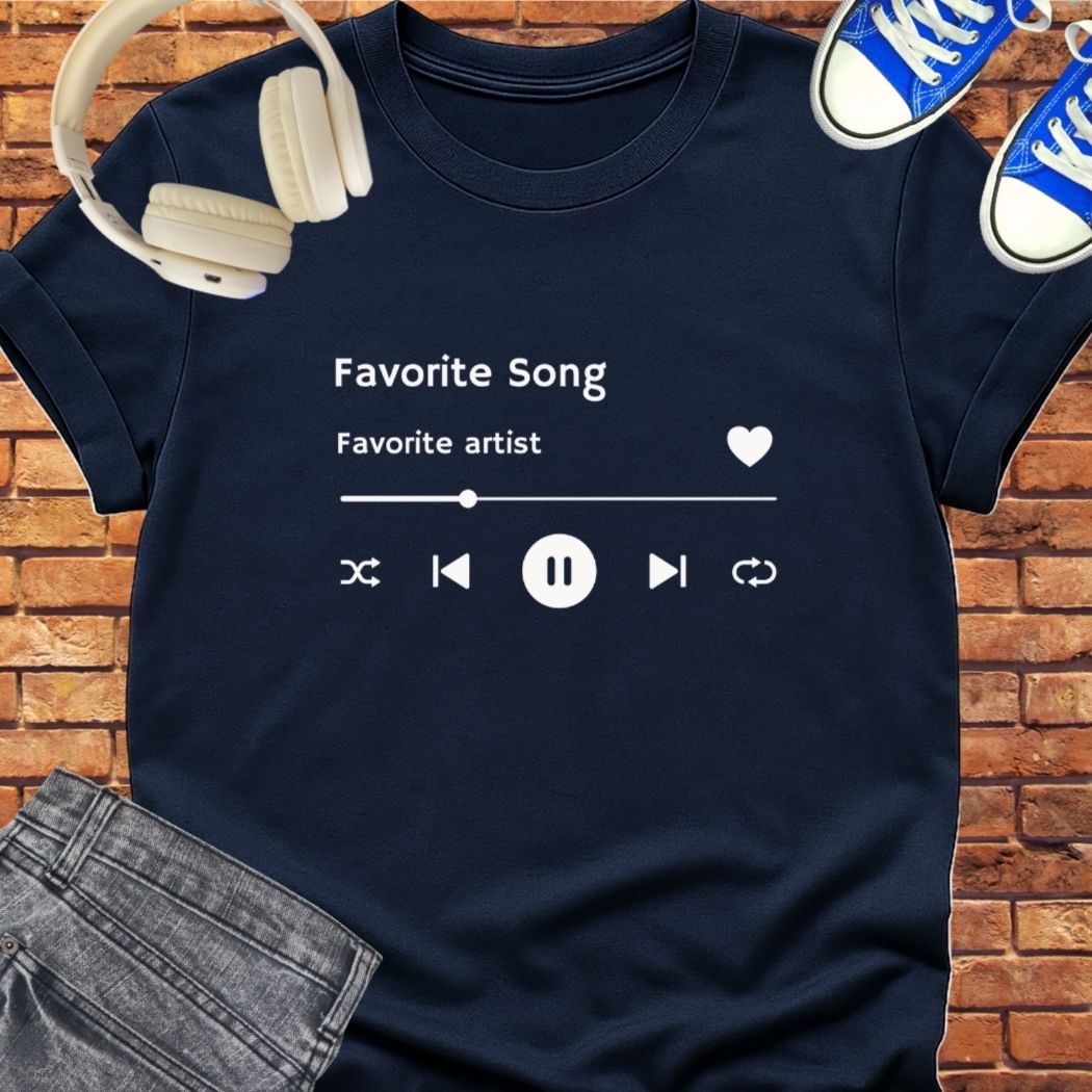 Favorite Artist tee || Happiness and Music Merch