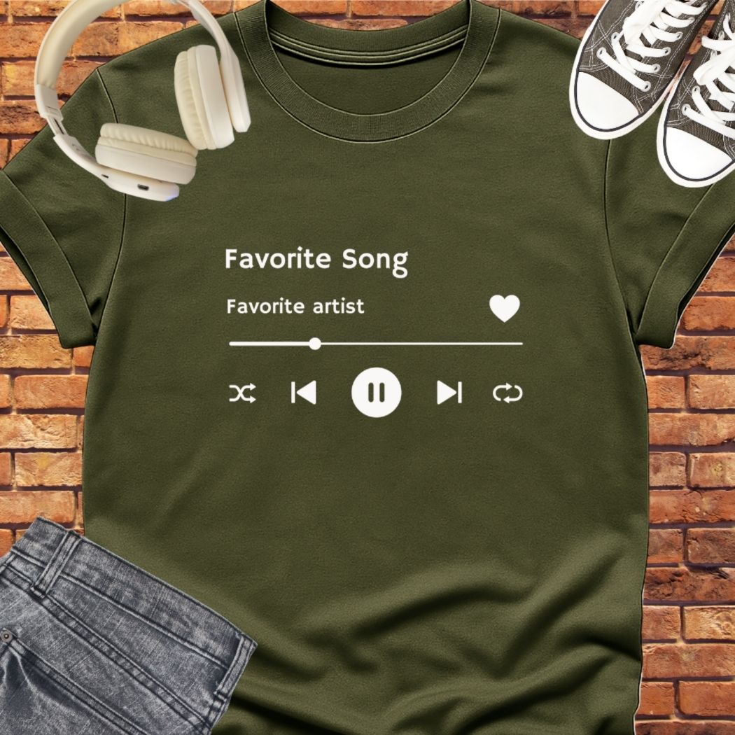 Favorite Artist tee || Happiness and Music Merch
