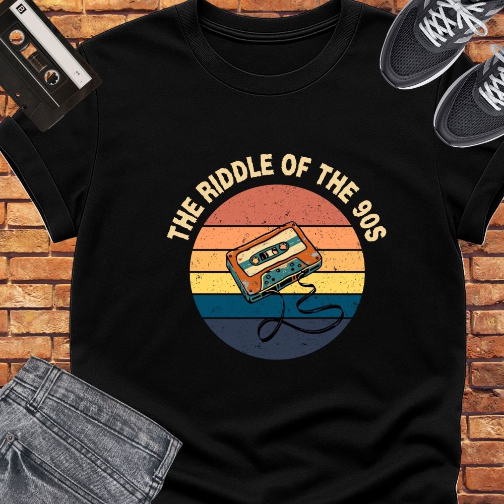 Riddle of the 90s tee || Happiness and Music Merch