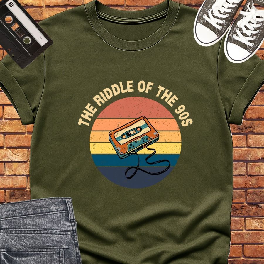 Riddle of the 90s tee || Happiness and Music Merch