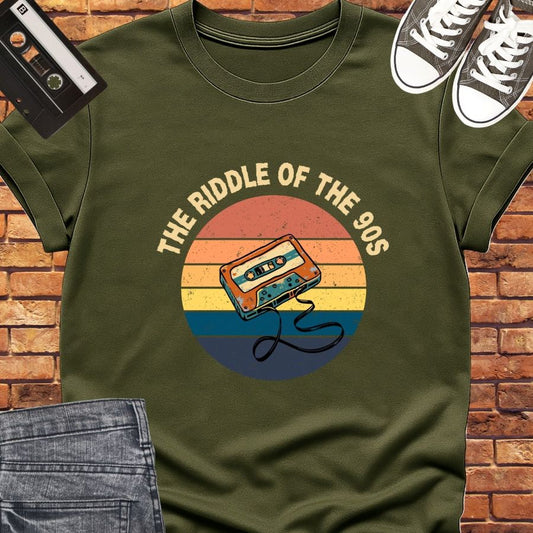 Riddle of the 90s tee || Happiness and Music Merch
