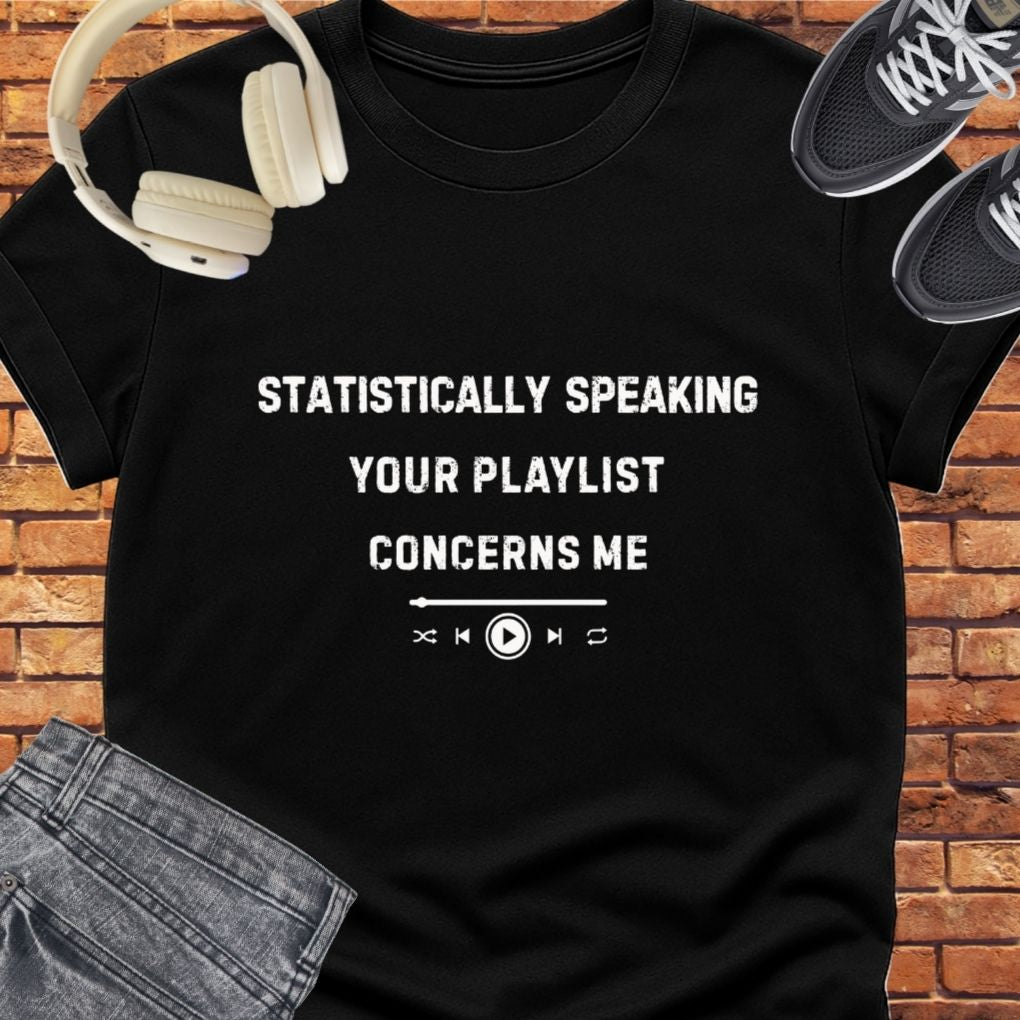 Statistically Speaking tee || Happiness and Music Merch