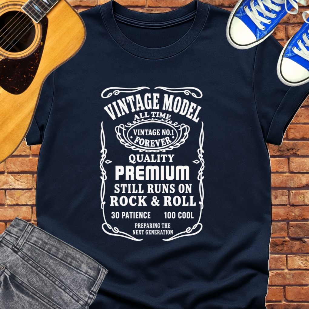 Vintage model tee || Happiness and Music Merch