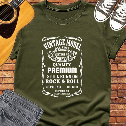 Vintage model tee || Happiness and Music Merch