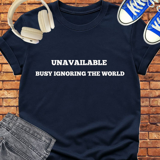 Unavailable Waiting tee || Happiness and Music Merch