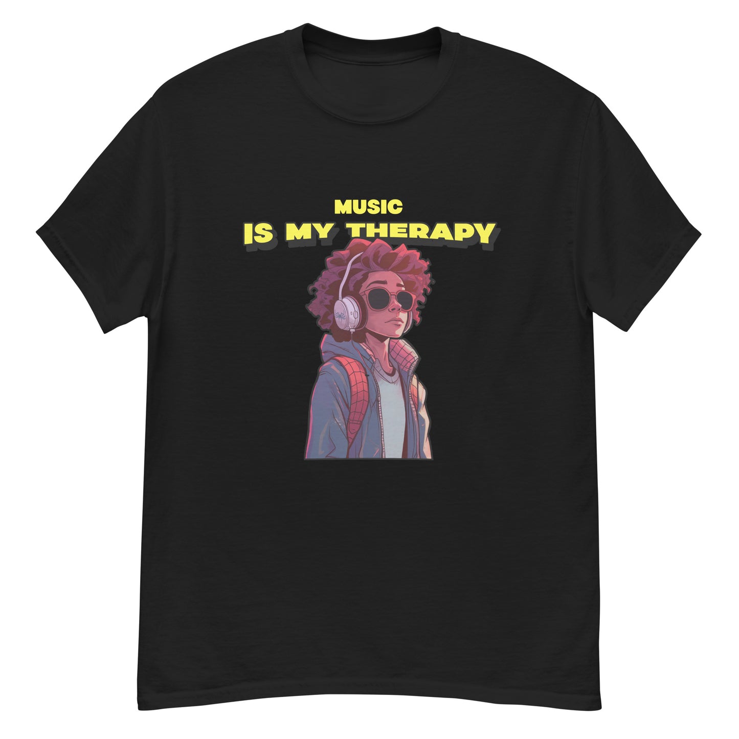 Music is my therapy Unisex tee || Happiness and Music Store